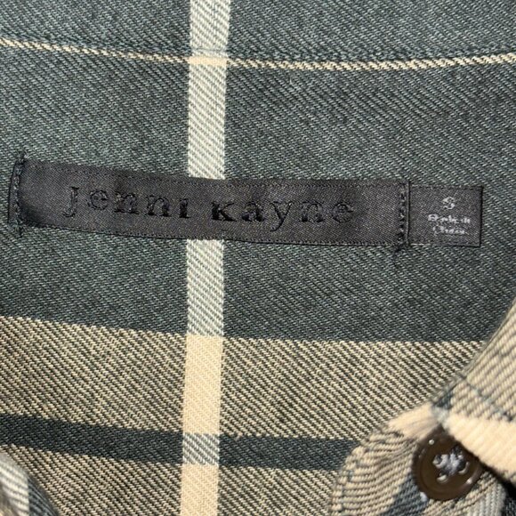 Jenni Kayne Women's Cotton Plaid Flannel Button Down Shirt Size S - Picture 3 of 12